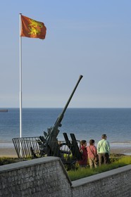 France, Calvados, Arromanches les Bains, World War II Battery