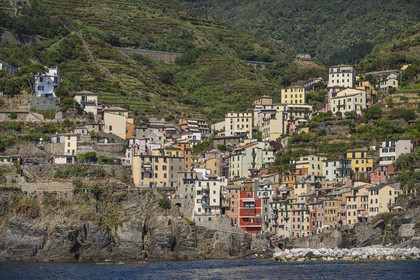 Italy, Liguria, Cinque Terre National Park listed as World Heritage by UNESCO, village of Riomaggiore