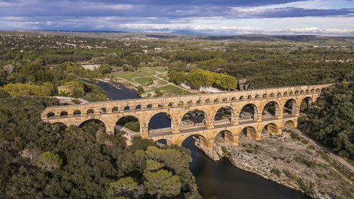 France, Gard,  (aerial view)