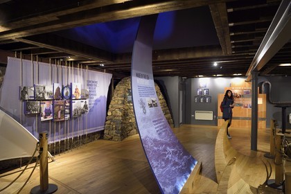Royaume-Uni, Ecosse, région des Highlands, les Hébrides, Ile de Skye, Teangue, Distillerie de whisky Talisker
