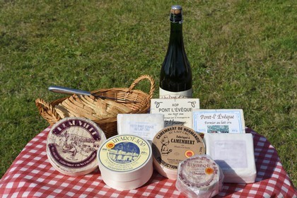 France, Orne (61), village de Camembert, fromages au lait cru du Pays d'Auge