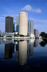 Etats-Unis, Floride, Gulf Coast, ville de Tampa, les gratte-ciel du centre ville