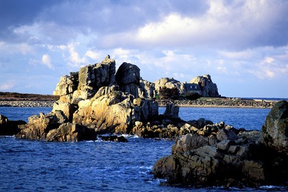 France, Côtes d'Armor, the wild peninsula (Presqu'île Sauvage) next to Treguier