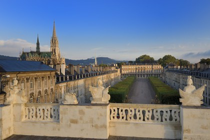 France, Meurthe-et-Moselle, Nancy, Government Palace on Carriere square and Saint Epvre church