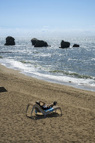 France, Vendée (85), Saint-Hilaire-de-Riez, plage des Cinq Pineaux