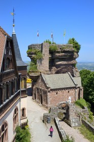 France, Bas Rhin, Saverne, Haut Barr castle dated 11th to 14th century