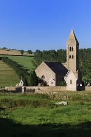 France, Saône et Loire (71), Mazille, église romane Saint-Blaise du XIe siècle
