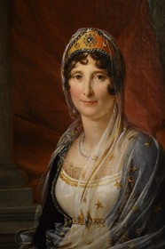 France, Corse du Sud, Ajaccio, Fesch museum (the Museum of Fine Arts), hall of Napoleonic collection, portrait of Laetitia Bonaparte mother of Napoleon 1st by Francois Pascal Simon, Baron Gerard