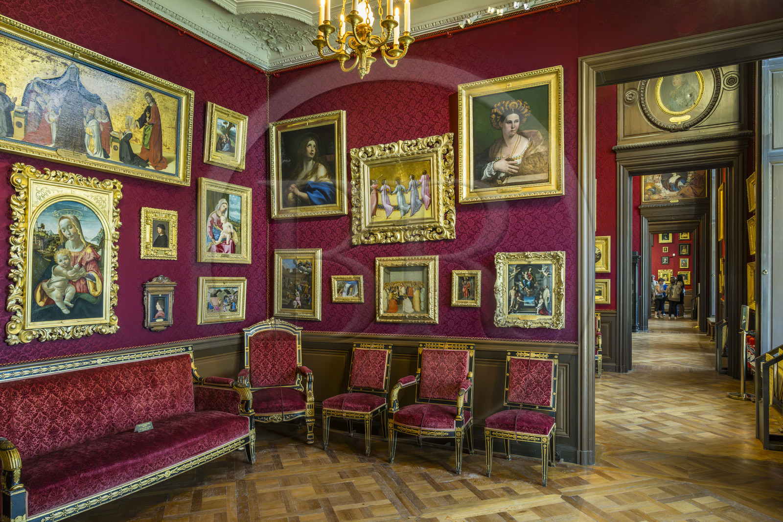 France, Oise (60), Chantilly, le chateau de Chantilly, le musée Condé, Cabinet du Giotto