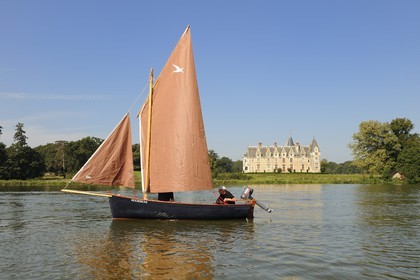France, Loire-Atlantique (44), Nantes, château de la Gascherie au bord de la rivière Erdre