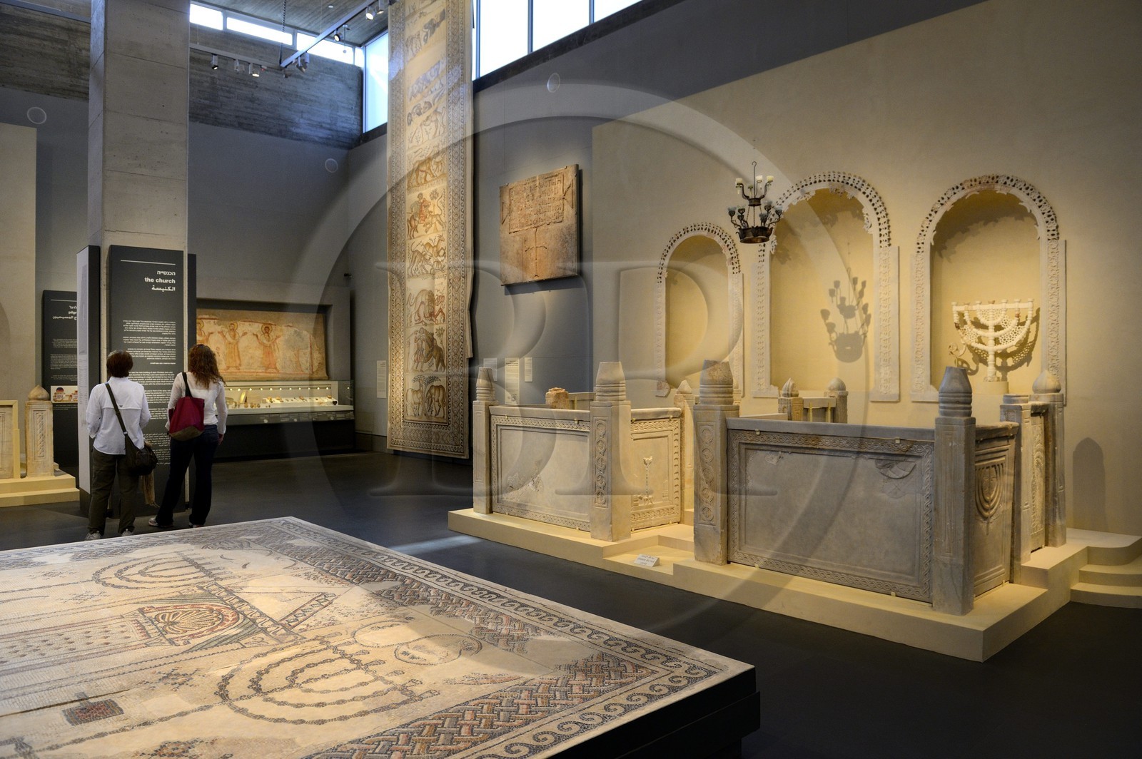 Israel, Jérusalem, quartier de Guivat Ram, musée d'Israel, departement d'archéologie, la salle 6 appelée La Terre Sainte, susiya synagogue dans le sud d'Hebron