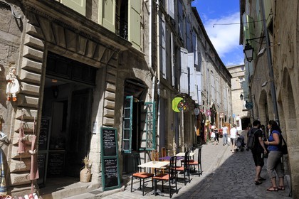 France, Herault, Pezenas, old city, rue de la Foire (Fair street)