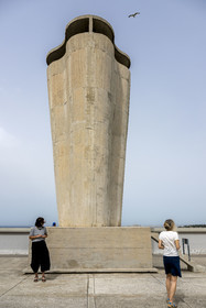 France, Bouches du Rhone, Marseille, architectural work of Le Corbusier, listed as World heritage by UNESCO, the Cité Radieuse by the architect Le Corbusier, rooftop terrace
