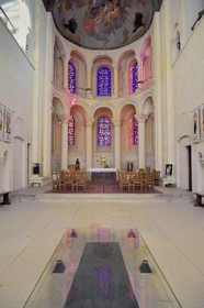 France, Calvados (14), Caen, l'Abbaye-aux-Dames, le tombeau de Mathilde de Flandres dans le choeur de l'église abbatiale de la Trinité