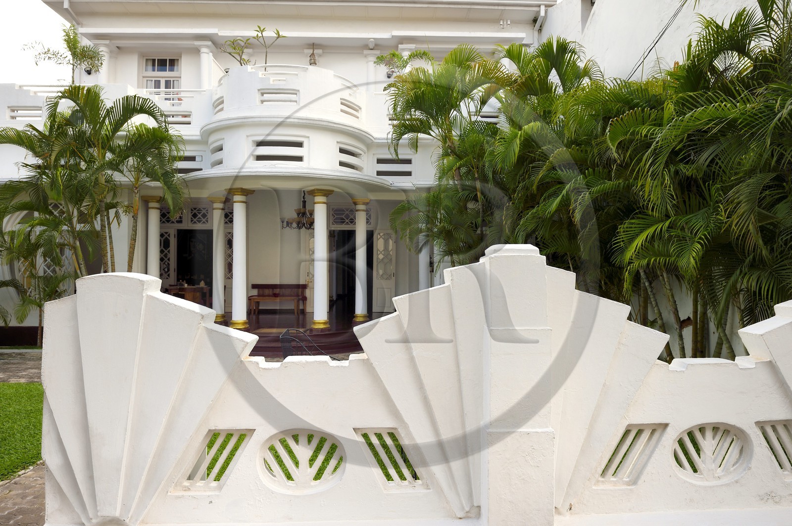 Sri Lanka, Province du Sud, Fort de Galle, classé Patrimoine Mondial de l'UNESCO, Deco Hotel dans lighthouse street