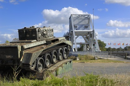 France, Calvados, bridge of Ranville Benouville, Pegasus Bridge (World War II)