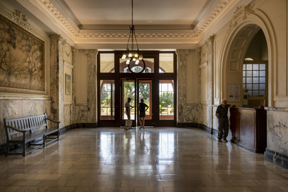 France, Alpes-Maritimes, Menton, the former Imperial (1913) palace turned into private apartments