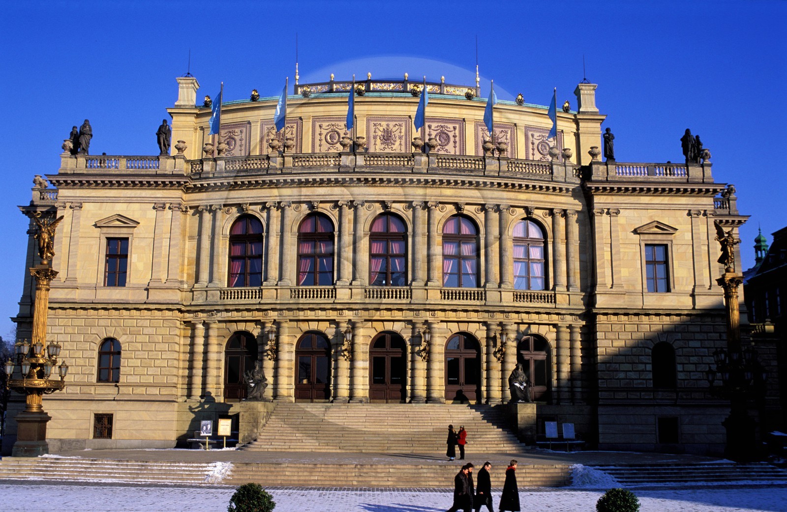 République Tchèque, Prague, Rudolfinum, bâtiment néo-Renaissance abritant l'orchestre philharmonique tchèque