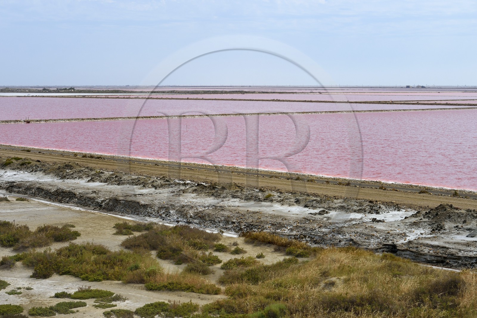 France, Bouches-du-Rhône (13), Camargue, Salin-de-Giraud, les salins du Midi