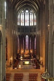 France, Puy-de-Dôme (63), Clermont-Ferrand, cathédrale Notre-Dame de l'Assomption du XIIIe siècle