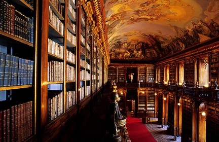 République Tchèque, Prague, la bibliothèque philosophique du monastère de Strahov