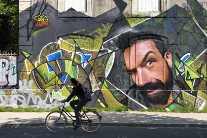 France, Charente-Maritime (17), La Rochelle, peinture murale réalisée par LES FRERES COULURES rue de l'Armide