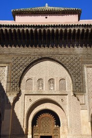 Morocco, High Atlas, Marrakech, Imperial city, Medina listed as World Heritage by UNESCO, Ali Ben Youssef Medersa (Koranic school)