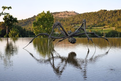 France, Bouches-du-Rhône (13),  Le Puy Sainte Réparade, Chateau La Coste domaine viticole et centre d'art contemporain, Crouching Spider 6695 de Louise Bourgeois (Mention Obligatoire)