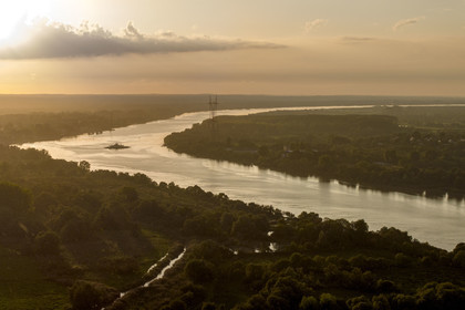France, Loire Atlantique, Le Pellerin, ferry allowing the crossing of the Loire river between Le Pellerin and Coueron