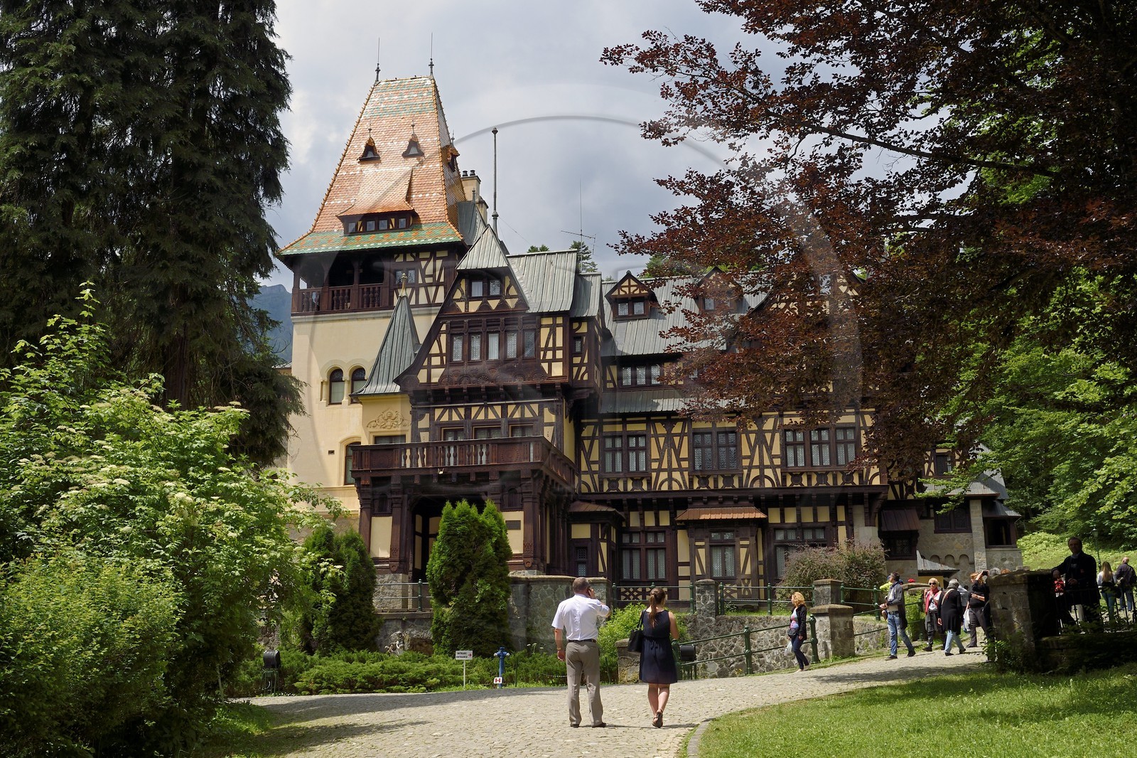 Roumanie, Valachie, Sinaia, château de Pelisor ancienne résidence royale