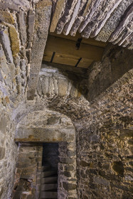 France, Ille et Vilaine, Cote d'Emeraude (Emerald Coast), Saint Malo, the Hotel Magon, authentic privateer's residence, private mansion built for François Auguste Magon de la Lande in 1725, shipowner from Saint-Malo, King Louis XV privateer, slaver and director of the East India Company, the old warehouses in the second basement