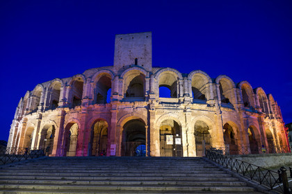 France, Bouches-du-Rhône (13), Arles, les Arènes, amphithéatre romain construit vers 80-90 apr. J.-C., classé Patrimoine Mondial de l'UNESCO