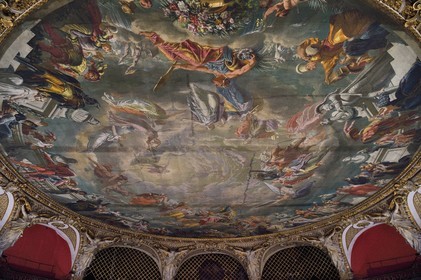 France, Var, Toulon, place Victor Hugo, the opera, the painted ceiling of the large auditorium