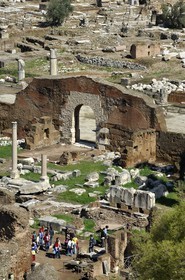 Italie, Latium, Rome, centre historique classé Patrimoine Mondial de l'UNESCO, le forum Romain