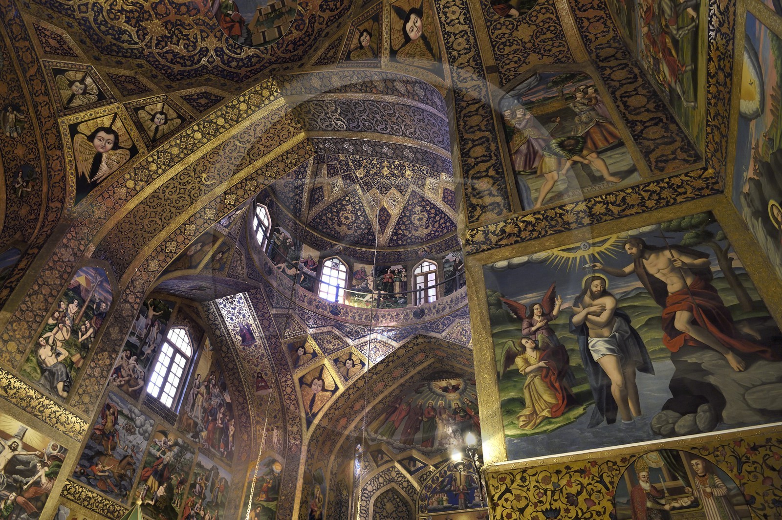 Iran, province d'Ispahan, Ispahan, quartier arménien de la Nouvelle-Djoulfa (Nor Djoura), la Cathédrale Vank plus connue sous le nom de Cathédrale Saint-Sauveur Iran, province d'Ispahan, Ispahan, quartier arménien de la Nouvelle-Djoulfa (Nor Djoura), la Cathédrale Vank plus connue sous le nom de Cathédrale Saint-Sauveur