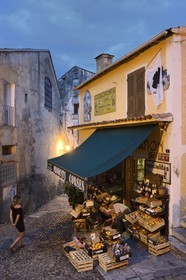 France, Haute Corse, Corte, the epicerie Casa Curtinese hold by Jean-Marie Ghionga, a shop of corsican specialities