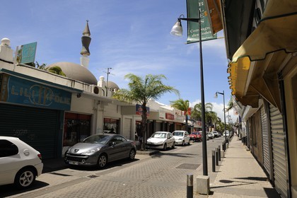 France, île de la Réunion, ville de Saint-Pierre, la rue des Bons Enfants, la mosquée