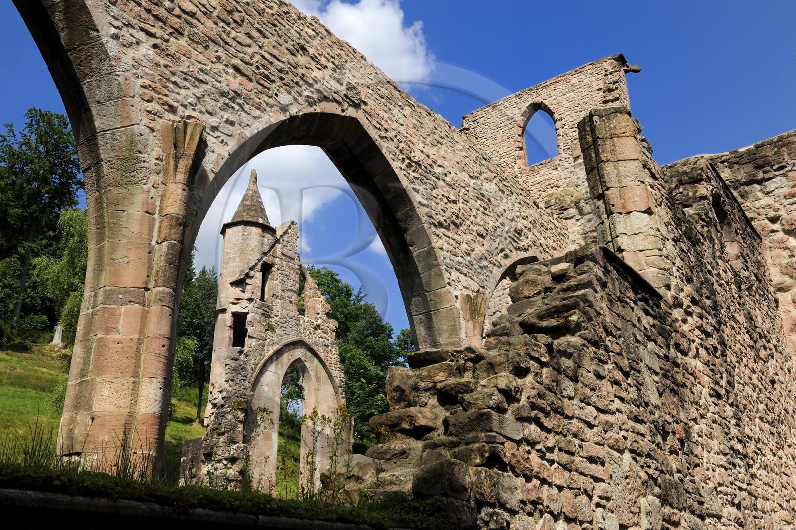 Allemagne, Forêt Noire, Schwartzwald, Bade-Würtemberg, les ruines du couvent Allerheiligen (Tous les saints)