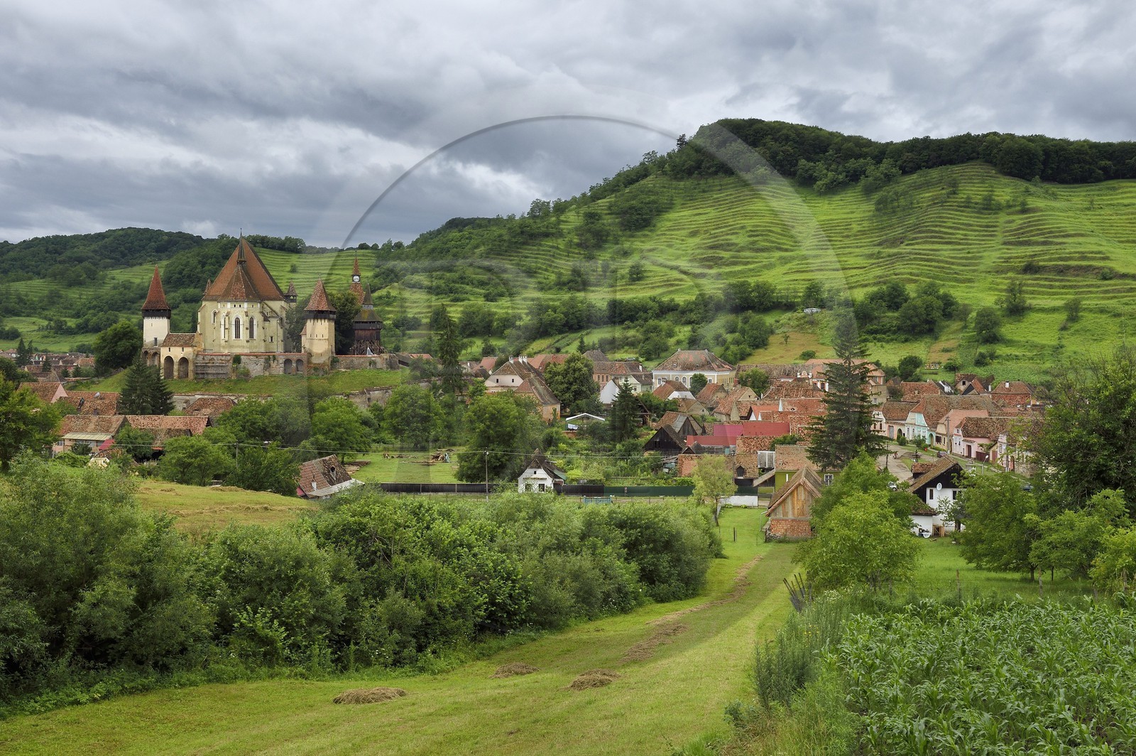 Roumanie, Transylvanie, Biertan, église fortifiée classée Patrimoine Mondial de l'UNESCO