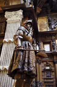 Roumanie, Valachie, Sinaia, château de Peles ancienne résidence royale édifiée de 1875 à 1883 pour le roi Carol Ier de Roumanie, le hall d'honneur