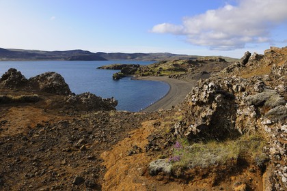 Iceland, Reykjavik region, Krisuvik Valley, Kleifarvatn Lake