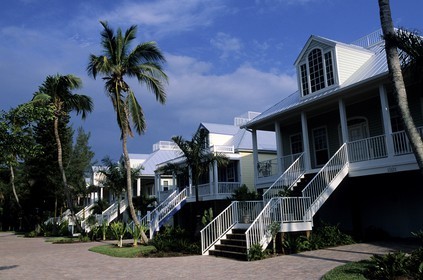 United States, Florida, Gulf Coast, Lee Island Coast, wooden house of Sanibel Island