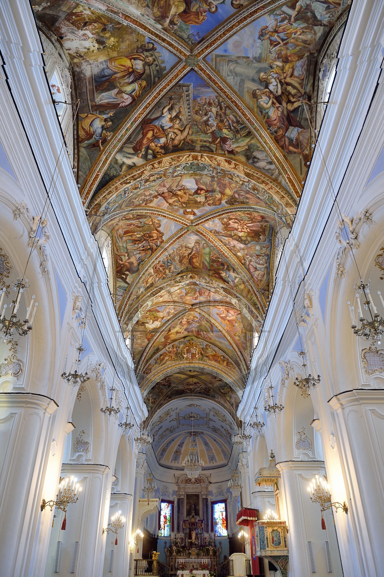 Italy, Sicily, Aeolian Islands, listed as World Heritage by UNESCO, Lipari Island, Lipari, Concattedrale di San Bartolomeo (St. Bartholomew cathedral)