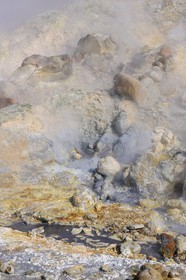 Iceland, Reykjavik region, Krisuvik Valley, solfatares and fumaroles of Seltun geothermical area