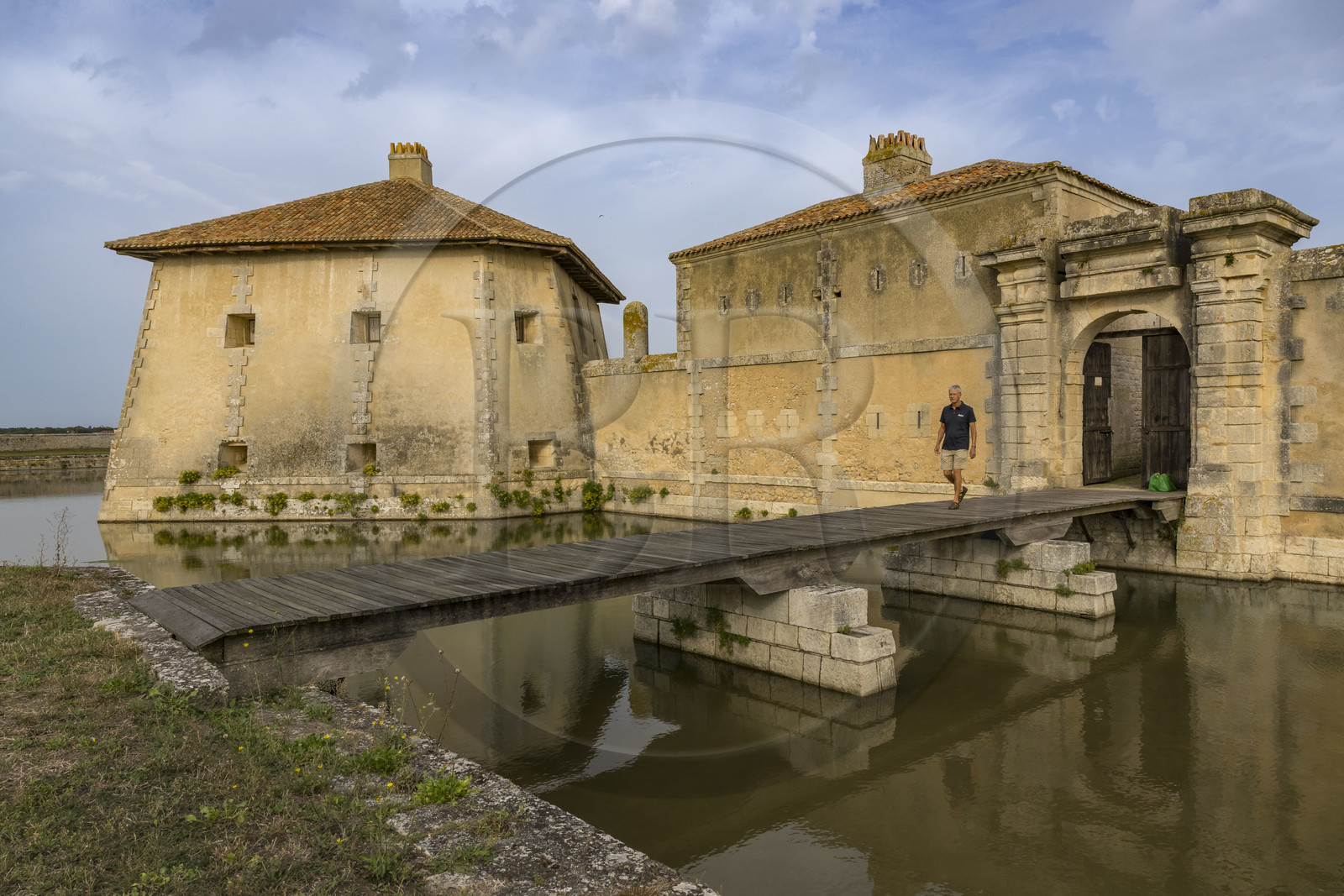 France, Charente Maritime, Saint Nazaire sur Charente, Fort Lupin on Charente River banks built by Vauban