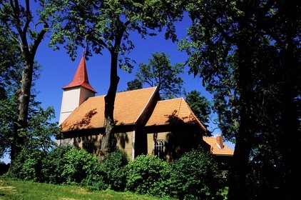 Latvia (Baltic States), Kurzeme region, the most ancient wooden church of the Baltic States to Igene not far from Talsi