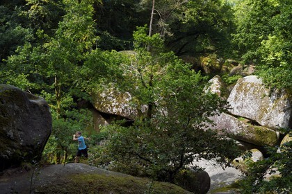 France, Finistère (29), parc naturel régional d'Armorique, Huelgoat, chaos granitique de la forêt du Huelgoat