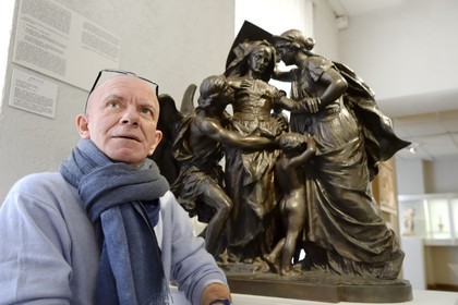 France, Haut Rhin, Colmar, Museum and birth house of Bartholdi, the curator Regis Hueber