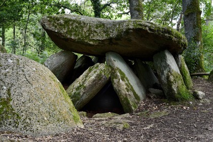 France, Morbihan, Trédion, Loge au loup dolmen, probably more then 4500 years old