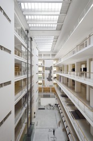 Czech Republic, Prague, Palace of Fairs and Exhibitions (Veletrzní's Palace), built in the constructivist style and houses today the contemporary collections (19th and 20th centuries) of the National Gallery museum